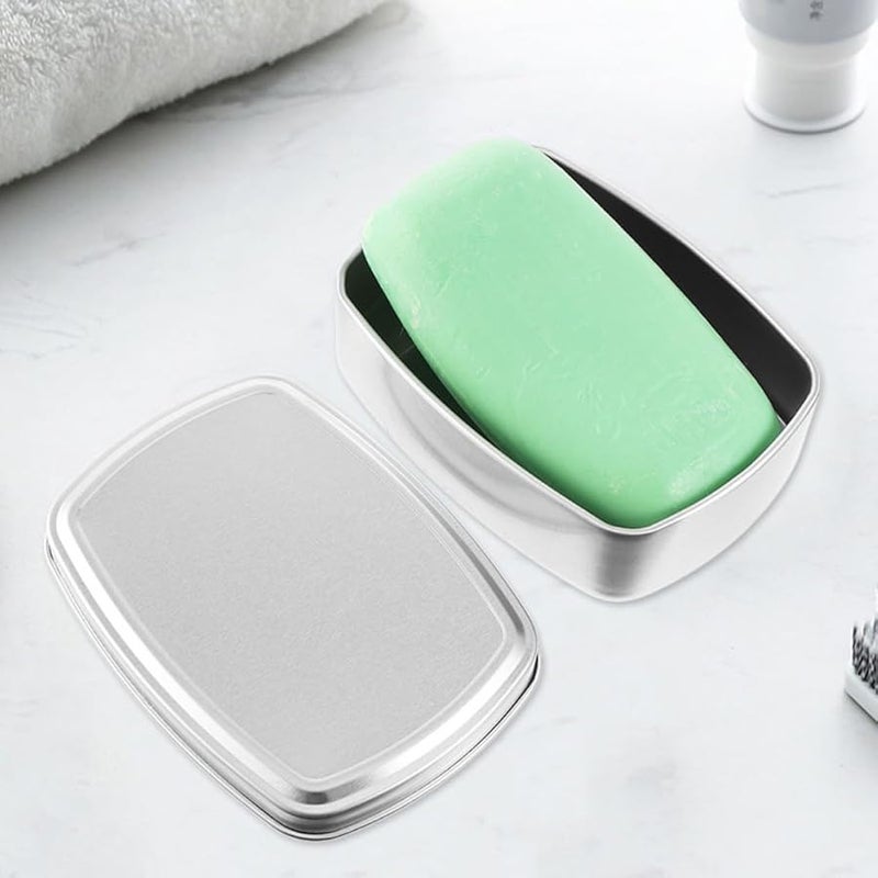 Beaupretty 4 قطع مربعة من علب مستحضرات التجميل الألومنيوم 150 مل حاويات قابلة لإعادة التعبئة للسفر - Image 3